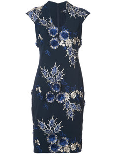 платье с цветочным принтом Badgley Mischka