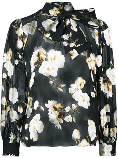 Violeta neck bow sheer blouse  Alice+Olivia