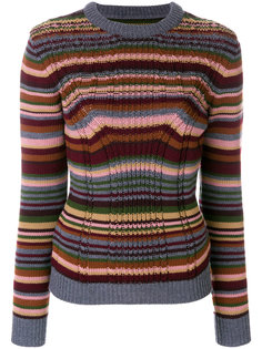 свитер в полоску Prada