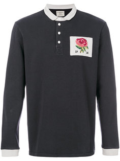 футболка-поло с принтом розы Kent &amp; Curwen