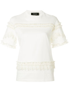 футболка с оборками Dsquared2