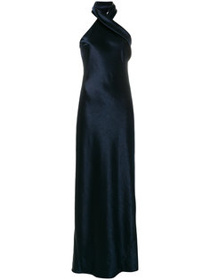 платье асимметричного кроя с вырезом-петлей халтер Galvan
