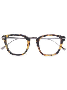 очки с узором черепашьего панциря Tom Ford Eyewear