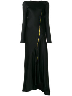 длинное расклешенное платье Haider Ackermann