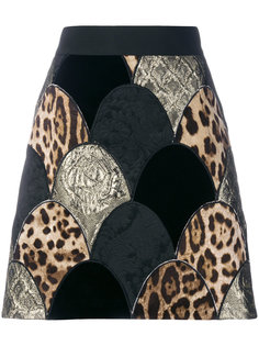 юбка мини с нашивками Dolce &amp; Gabbana