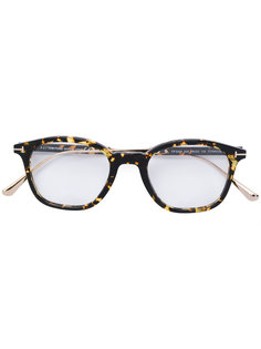 очки в оправе с эффектом черепашьего панциря Tom Ford Eyewear