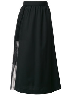 плиссированная полупрозрачная юбка  Paskal