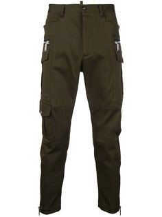 zip-detail fitted trousers Dsquared2