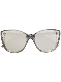 объемные солнцезащитные очки Bottega Veneta Eyewear