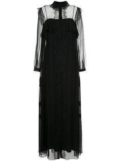 платье с прозрачными панелями Alberta Ferretti
