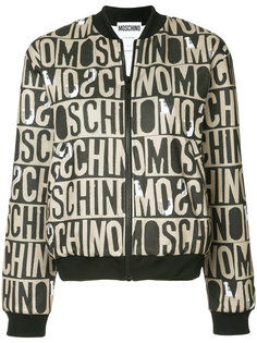 спортивная куртка с монограммой  Moschino