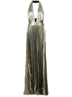 вечернее платье с эффектом металлик Maria Lucia Hohan
