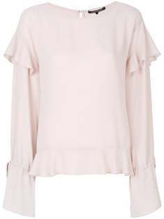 pleated trim top  Luisa Cerano