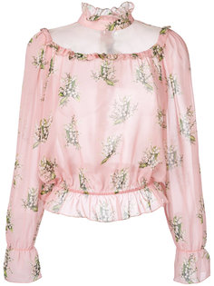 блузка с цветочным принтом Blugirl