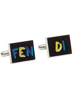 декорированные запонки с логотипом Fendi
