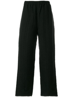 жаккардовые брюки с зигзагообразным узором White Mountaineering