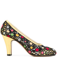туфли с вышивкой Salvatore Ferragamo