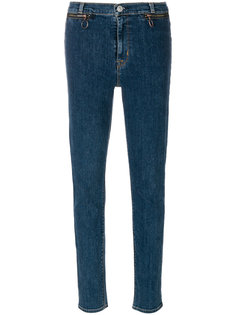джинсы слим с завышенной талией  Hudson