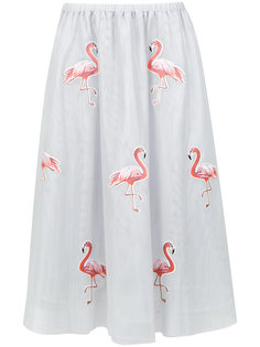 flamingo patches tulle skirt Olympiah