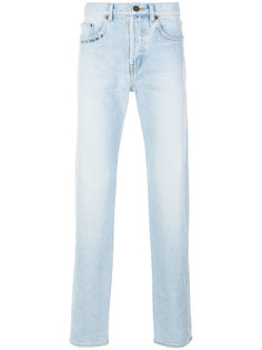 джинсы с вышивкой Love Me Forever Saint Laurent