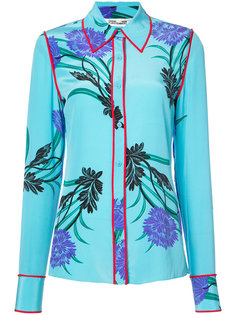 contrast piping floral shirt  Dvf Diane Von Furstenberg