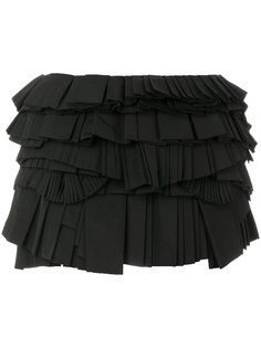 юбка мини с плиссированными панелями Givenchy