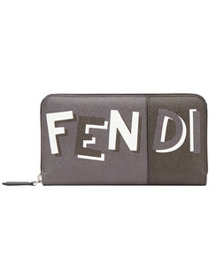 кошелек на молнии с логотипом Fendi