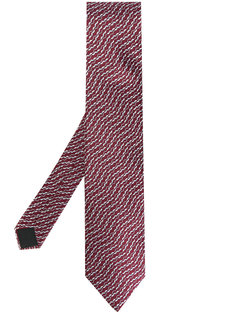 атласный галстук с узором Lanvin