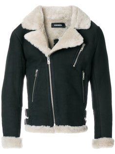 классическая куртка с отделкой из овчины Diesel