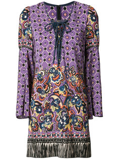 paisley print fringed dress Anna Sui