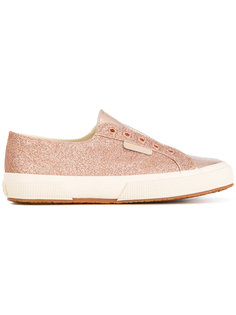 кроссовки с микро-блестками Superga