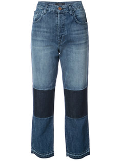 cropped patch detail denim jeans J Brand