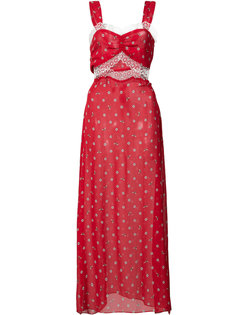 платье на бретелях с вышивкой маргариток Joana Morgan Lane