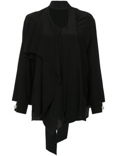 asymmetric layered blouse Fendi