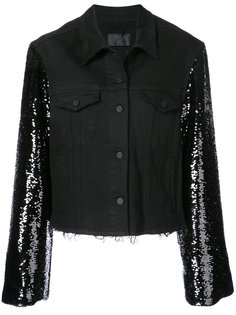 sequined sleeve denim jacket Rta