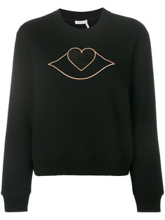 толстовка с вырезом сердечком  See By Chloé