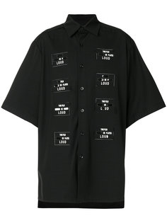 рубашка мешковатого кроя с заплатками Yang Li
