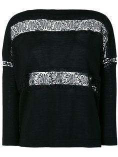 джемпер с кружевными панелями Ermanno Scervino
