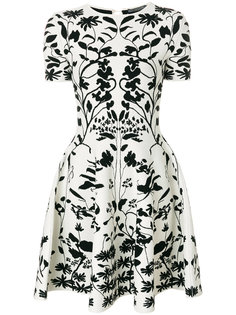 расклешенное жаккардовое платье Alexander McQueen