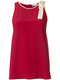топ без рукавов с ленточной отделкой Red Valentino