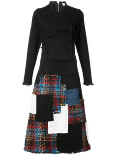 расклешенное платье с заплатками Sonia Rykiel