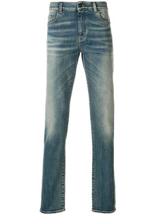 джинсы кроя слим Saint Laurent