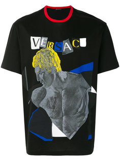 футболка с принтом скульптуры Versace