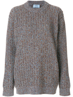 объемный вязаный свитер Prada