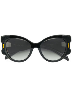 объемные бархатные солнцезащитные очки Prada Eyewear