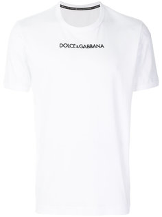 футболка с логотипом Dolce &amp; Gabbana