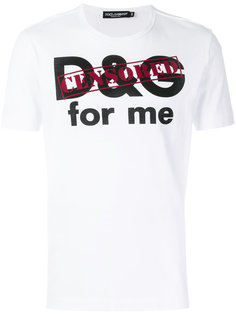 футболка Censored Dolce &amp; Gabbana