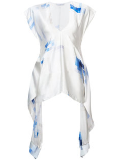 блузка с абстрактным принтом Paco Rabanne