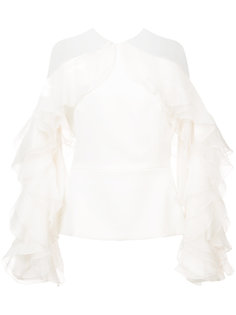 ruffled blouse Marchesa