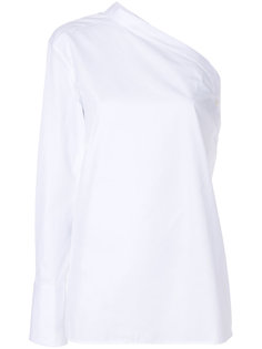 поплиновая рубашка на одно плечо Helmut Lang